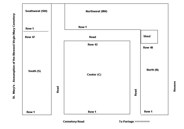 Section Map, Prospect Cemetery